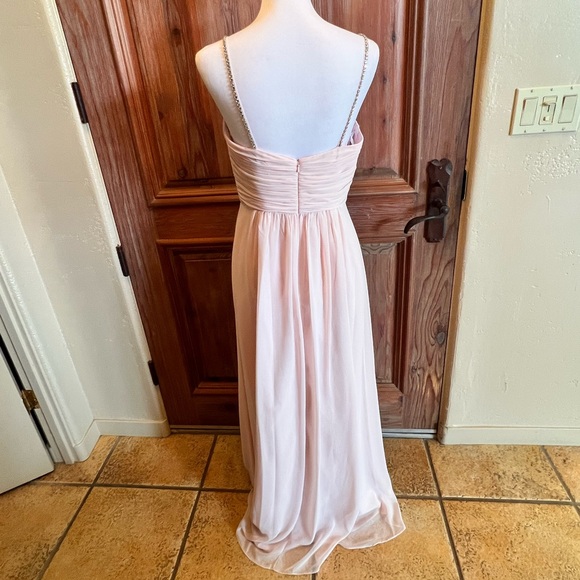 NWTLux Chiffon Beaded Straps Flowy Dress - Picture 6 of 16